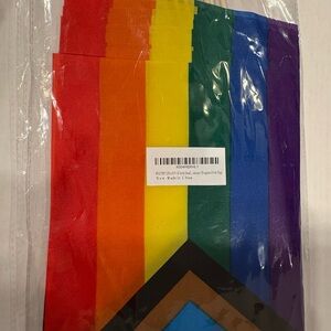 Set of 12 Pride Flags with poles New 8x12” each